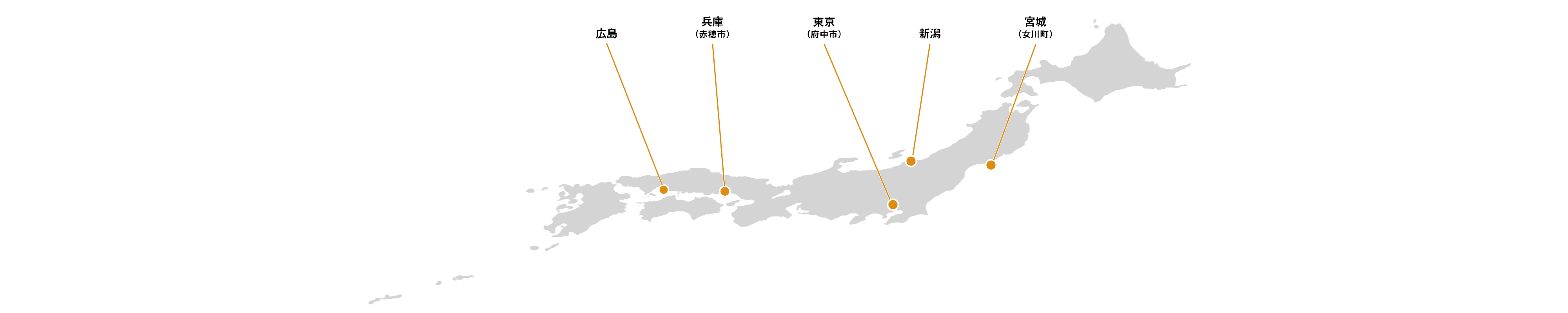 全国各地の支援実績